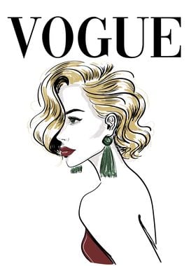 Vogue Cover Blond Woman