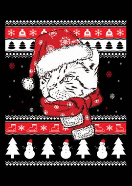 Bengal Cat Ugly Christmas