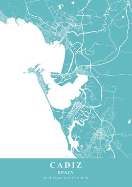 Cadiz Beach Plane Map