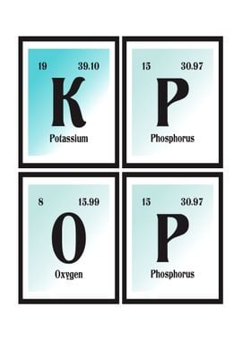 K Pop Periodic Table