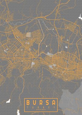 Bursa City Map Bauhaus