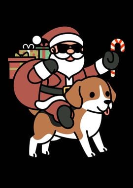 Bernese Dog Santa Claus