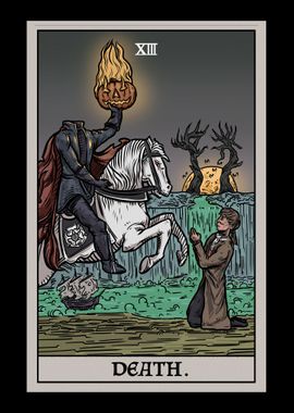 Death Terror Tarot Card