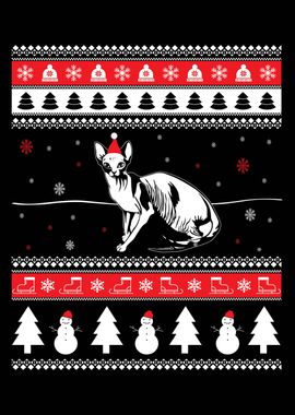 Sphynx Cat Ugly Christmas