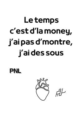 Affiche Album Dans la légende PNL -  France
