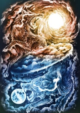 Skoll and Hati 