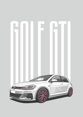 Volkswagen Golf GTI white