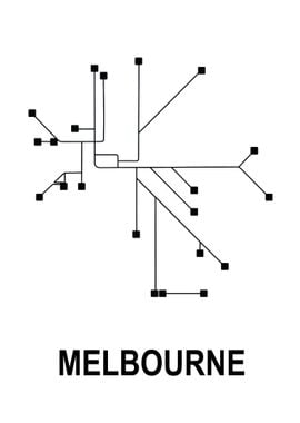 Melbourne Subway Map