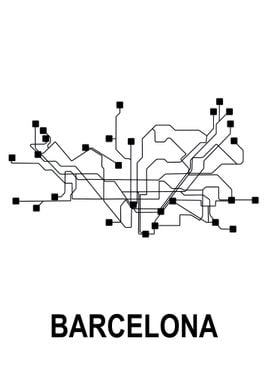 Barcelona Subway Map