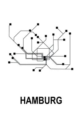 Hamburg Subway Map