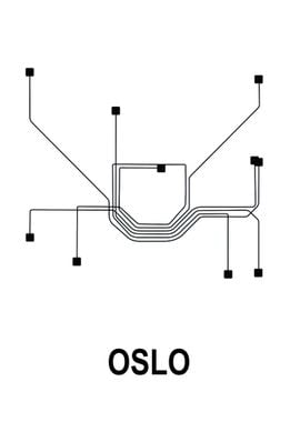 Oslo Subway Map