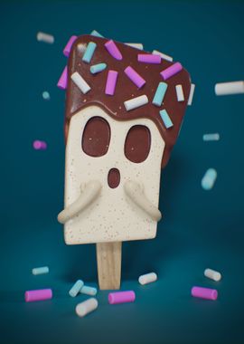 Surprised ice cream cone