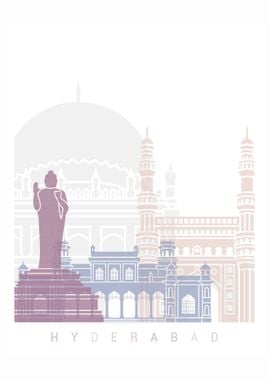 HYDERABAD SKYLINE POSTER P