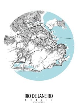 Rio City Map Circle