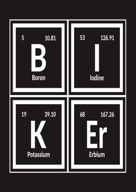 Biker Periodic Table