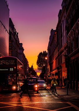 London Sunset Colours