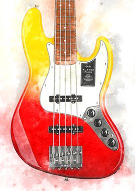 Watercolor Jazz Bass