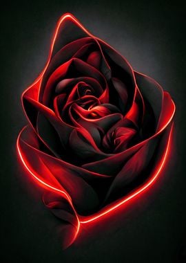 Neon Rose Blossom