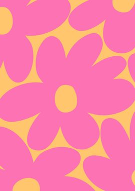 Retro Daisy Pink Marigold