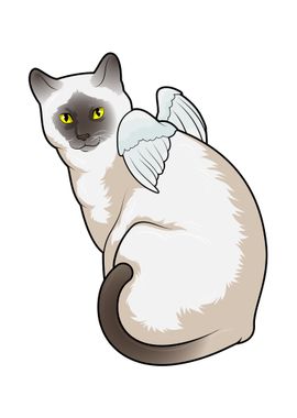 Cat Angel wings