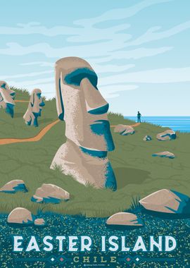 Easter Island Travel Print