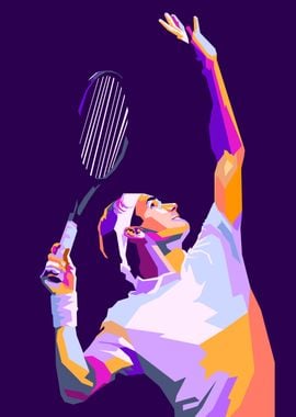 Roger Federer pop art