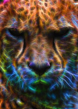 Wild Cat Cheetah Neon FX