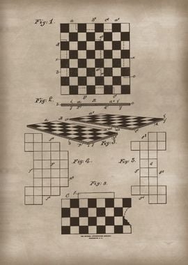 Vintage Checker Board