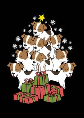 Jack Russell Dog Christmas