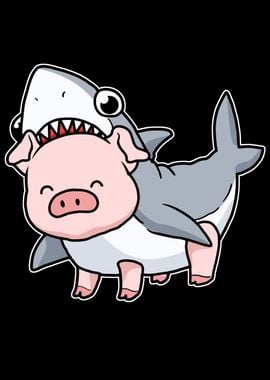 Pig Shark Costume Kids