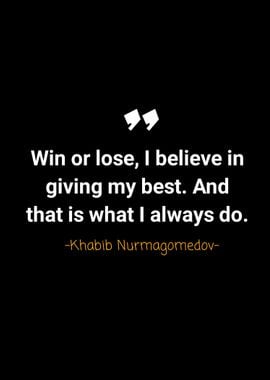 Khabib Nurmagomedov quotes