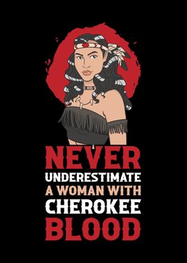 Woman Cherokee Blood