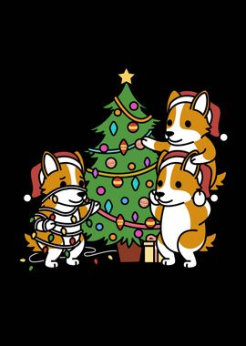 Corgi Christmas Tree