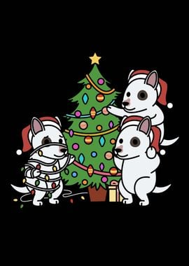 Bull Terrier Dog Christmas