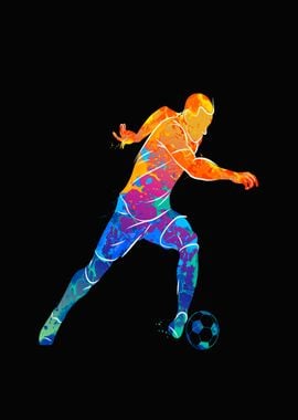 Soccer player running