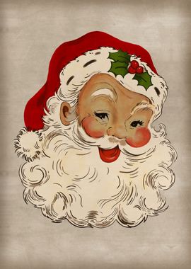 Retro Santa Portrait