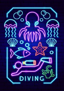 Diving Neon