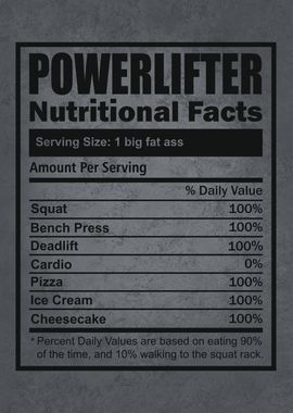 Funny Powerlifting Label