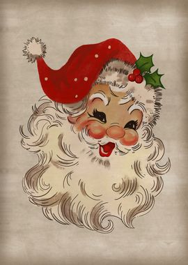 Retro Santa Portrait 2