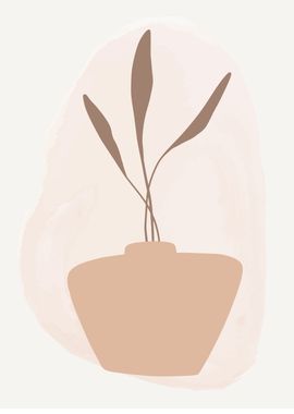 Aesthetic minimalist leaf