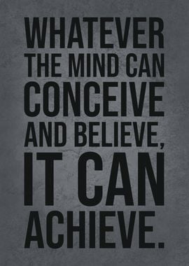 Conceive Believe Achieve