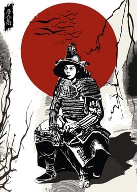 female samurai girl