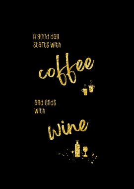 Coffee and wine