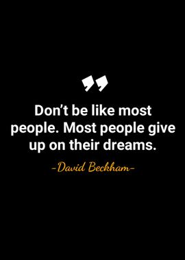 David Beckham quotes 