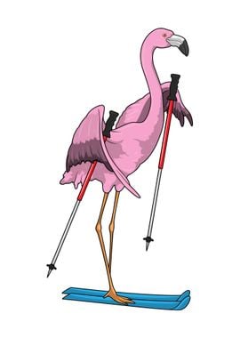 Flamingo Skier Ski