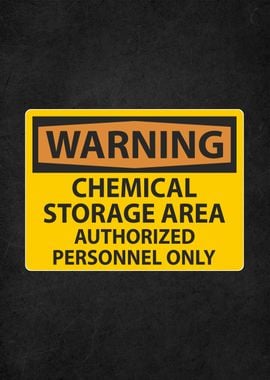 warning chemical sign