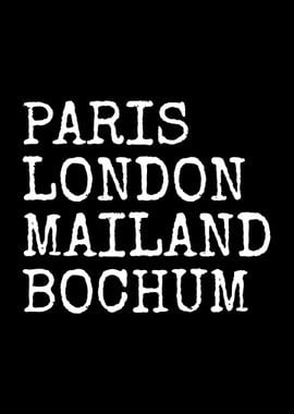 Bochum Paris London Pott