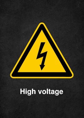 danger high voltage sign