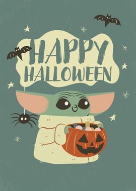 Happy Halloween from Grogu