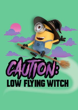 Caution: Low flying witch